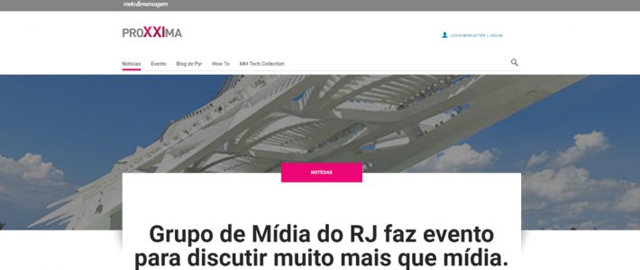 Clipping – Meio&Mensagem: Grupo de Mídia do RJ faz evento para discutir muito mais que mídia.