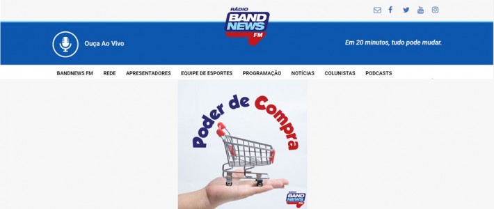 Clipping – BandNewsFM: Podcast “Poder de Compra”